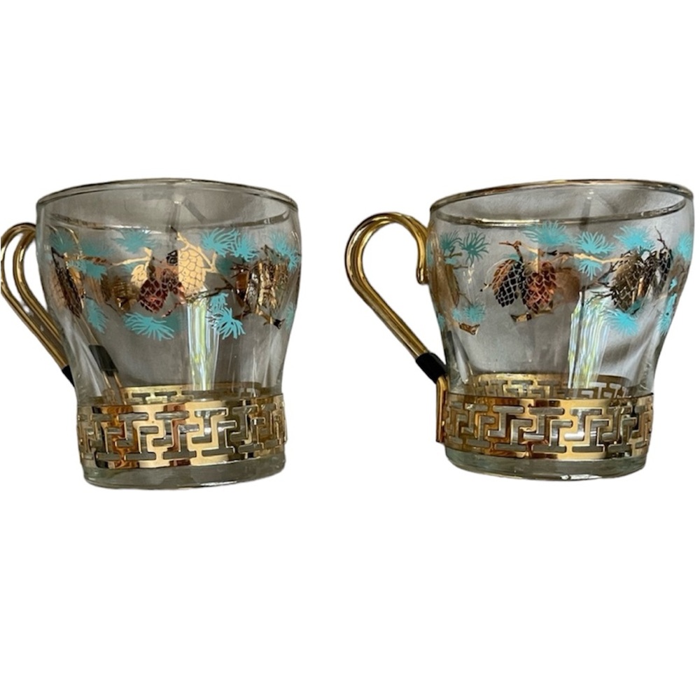Vintage Libbey Pinecone mugs